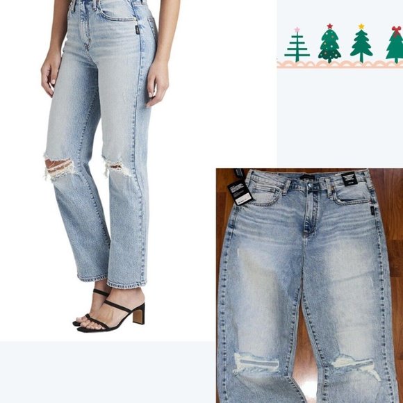 Silver Jeans Highly Desirable Universal High rise Straight Fit 32x28 buy 2/$28 - Picture 2 of 6